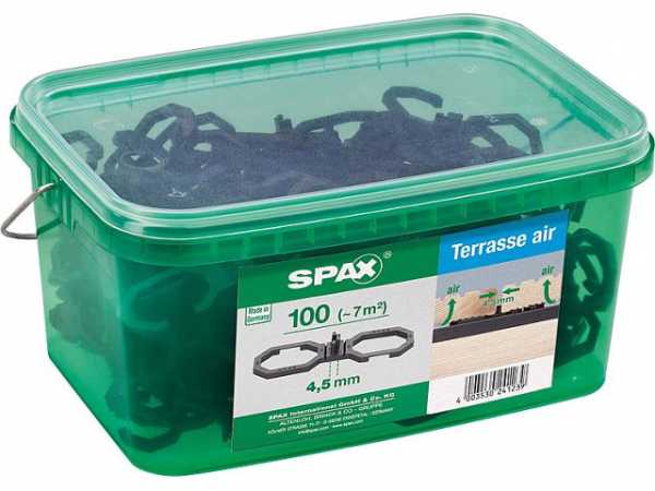 Abstandhalter SPAX Fugenbreite 4,5mm, passend für ca. 7,0m², 1 Henkelbox mit 100 Stück