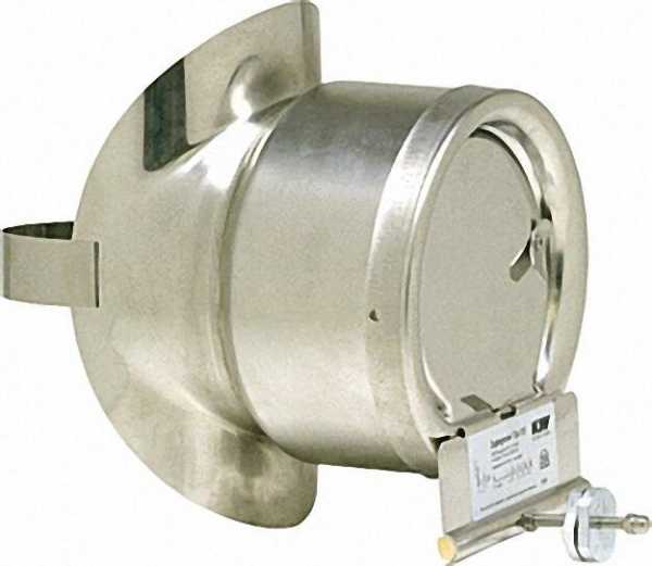Zugbegrenzer aus Edelstahl mit Sattelausführung für 180mm Abgasrohr