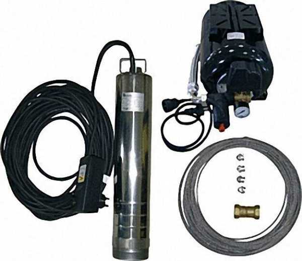 Wasservers. paket mit TM 12, Tiefbrunnen- pumpe, 4500 l/h, 900 W, Druckschalter 5-WegeStück, Hydrost