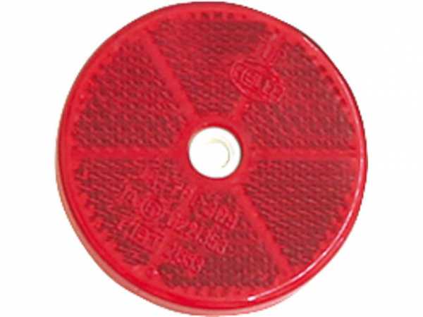 Rückstrahler 'rot' Durchmesser: 60 mm