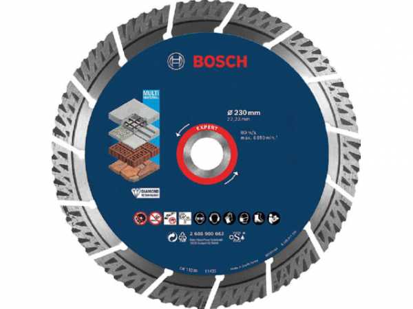 Diamanttrennscheibe BOSCH Expert Multi Material Ø 230x22,23x2,4mm