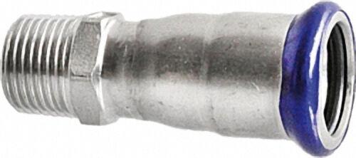 Edelstahl-Pressfitting Übergangsmuffe AG, DN 88,9 x 3''
