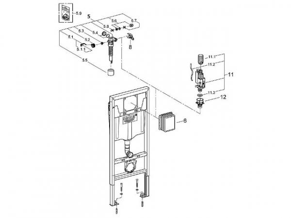 Grohe Revisionsschacht 66791, 66791000