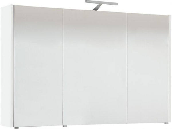 Spiegelschrank mit Beleuchtung weiß Hochglanz 3 Türen 1050x750x188mm