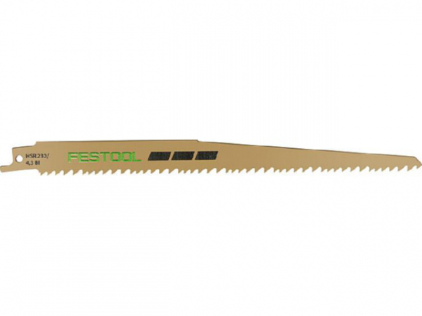 Säbelsägeblatt Festool HSR, Länge 230 mm, VPE = 5 Stück, für Holz mit Nägel