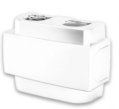 Abdeckung COVER für Free-Style Hahnblock, Weiß RAL9016