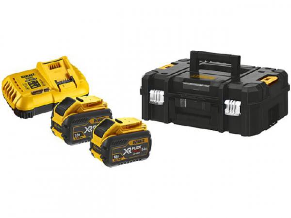 Orginal-Li-Ion-Akku.Starter-Set Dewalt 54V 2x12,0 Ah Li-Ion Akkus und Ladegerät