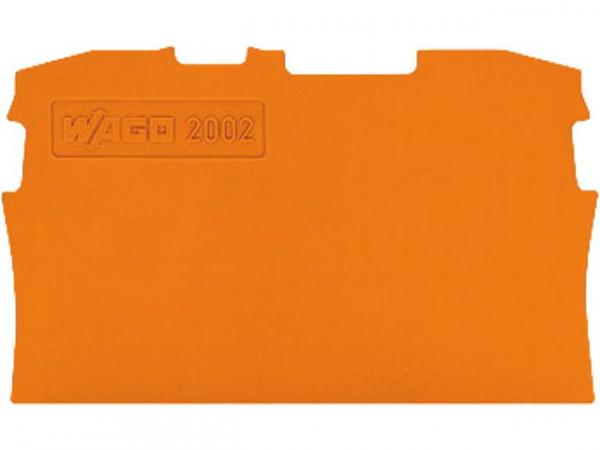 Abschluss- und Zwischenplatte 0,8 mm , orange, VPE 25 Stück