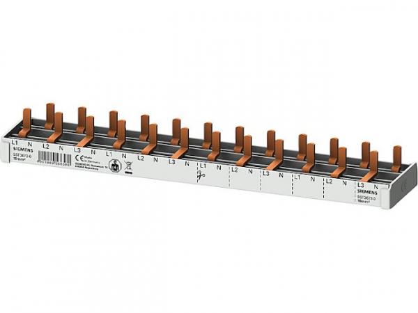Stiftsammelschiene, 10mm² 3p/N für 12x AFDD-LS Siemens 5ST3673-0 (12TE)