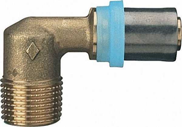 Pressfitting für MSVR Übergangswinkel mit AG, 16x2mm - 1/2''