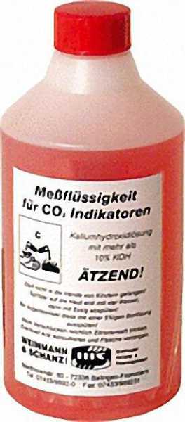 CO2-Messflüssigkeit rot 0-20 % 1 Fl,500ml. für 7 Füllung