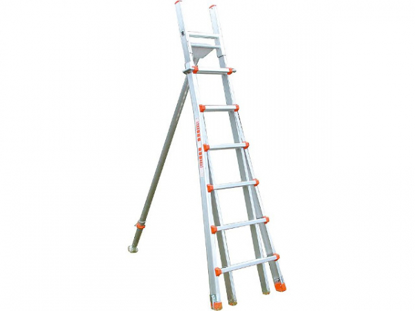Baumleiter Siedra Aluminium, 7x12 Sprossen Arbeitshöhe max. 5,00m