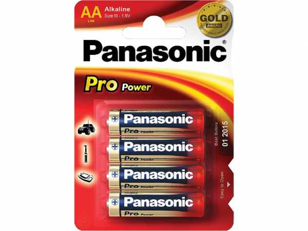 Batterie Panasonic PRO Power LR6 AA Mignon 1 Pack mit 4 Stück