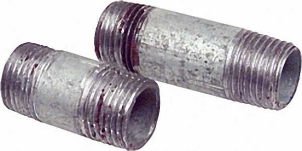 Rohrdoppelnippel, verzinkt 1'', 90mm AG/AG WG801