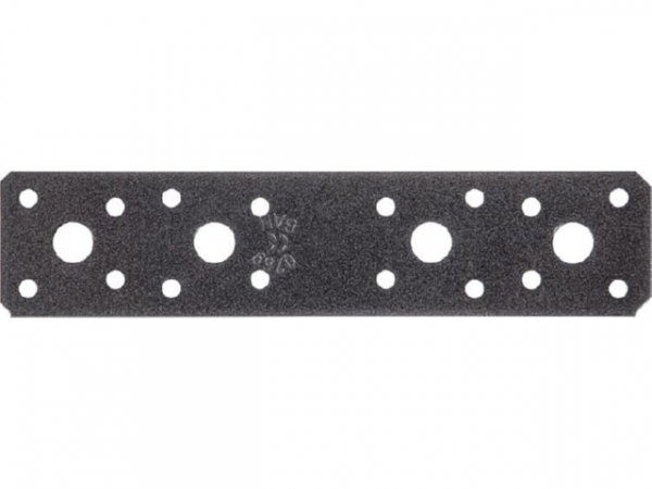 Flachverbinder DURAVIS 180 x 40 x 3,0 mm, Material: Stahl, sendzimirverzinkt, Oberfläche: schwarz-diamant