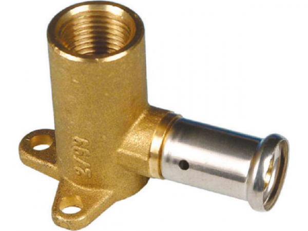 Buderus Logafix Wandscheibe 16x1/2 BRASS Press Fitting **Presskontur BE** 7738334225