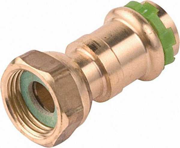 Kupfer Pressfitting Halbe Verschraubung mit Press- tülle, 15mm x 1/2'', VC5359