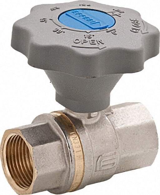 Kugelhahn 3/4''PN 16 DVGW geprüft für Wasser mit Sanftschlußgriff Kugelhahn 3/4''PN 16 DVGW geprüft für Wasser mit Sanftschlußgriff