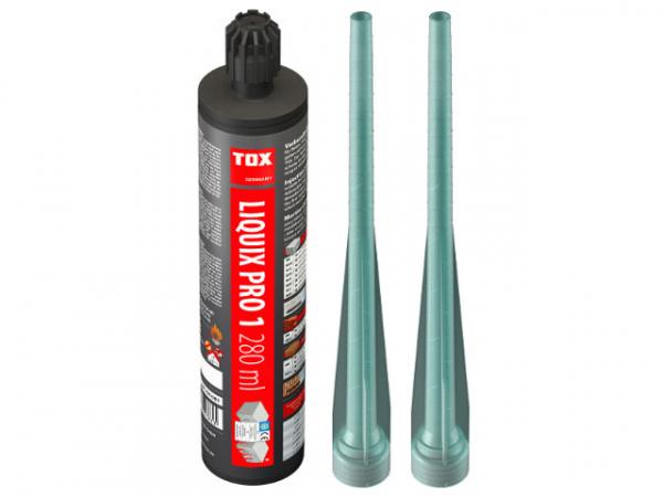 TOX 84100081 Verbundmörtel Liquix Pro 1 styrolfrei 280 ml inkl. 2 Statikmischer Liquix Mix