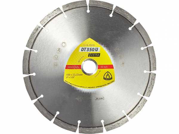 Diamanttrennscheibe KLINGSPOR 230x22,23mm Standardverzahnung 15 Segmente