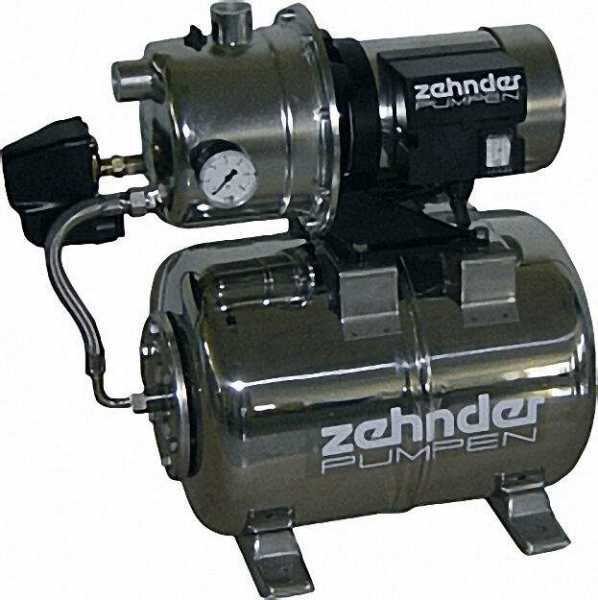 ZEHNDER Hauswasserwerk, selbstansaugend EPA 15-3E, 230 V /1, 2 KW, 4,0mn/h Edelstahlmembranbehälter