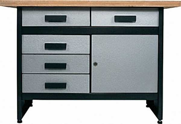 Werkbank WB5 5 Schubladen, 1 Türe 61kg