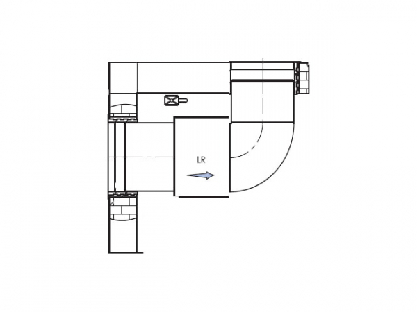 Buderus 7739615461 Logaplus Paket LKP700-4 unten Paket Luftkanäle f. WLW196iIR 6-8