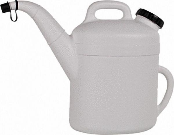 Kühlwasserkanne aus Polyethylen 10 Liter komplett mit WinkelStück weiß