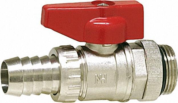 Kfe-kugelhahn 3/4'' vernickelt mit O-Ring und Kontermutter Kfe-kugelhahn 3/4'' vernickelt mit O-Ring und Kontermutter