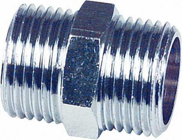 Doppelnippel verchromt 1/2''