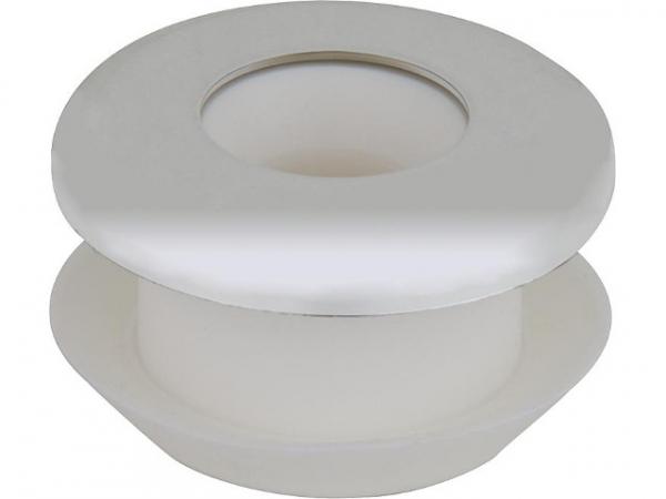 Gummi-Urinalverbinder für Urinaldruckspülrohre D 12-18mm D 35mm/ mit Rosette, hell