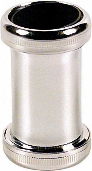 Kupplung Messing verchromt 32 x 32mm, mit 2 konischen Dichtungen