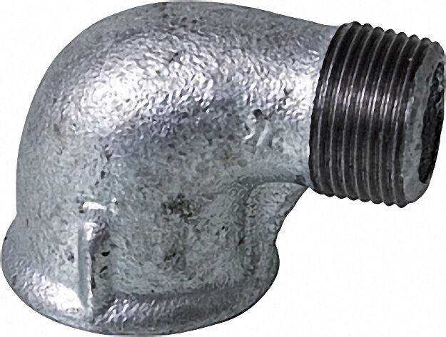 Tempergussfitting verzinkt Nr. 92R Winkel reduziert I/A 90° 1'' x 3/4' Tempergussfitting verzinkt Nr. 92R Winkel reduziert I/A 90° 1'' x 3/4'