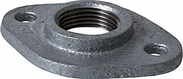 Tempergussfitting verzinkt Nr. 320 Gewindeflansch d = 1 1/4'' Tempergussfitting verzinkt Nr. 320 Gewindeflansch d = 1 1/4''