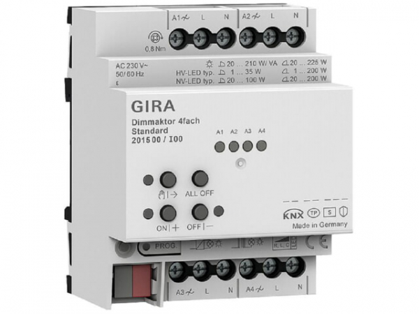 GIRA Dimmaktor 4-fach Standard für Gira One/KNX REG