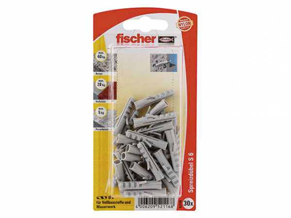 Fischer Dübel S 6, 52116 SB-Programm