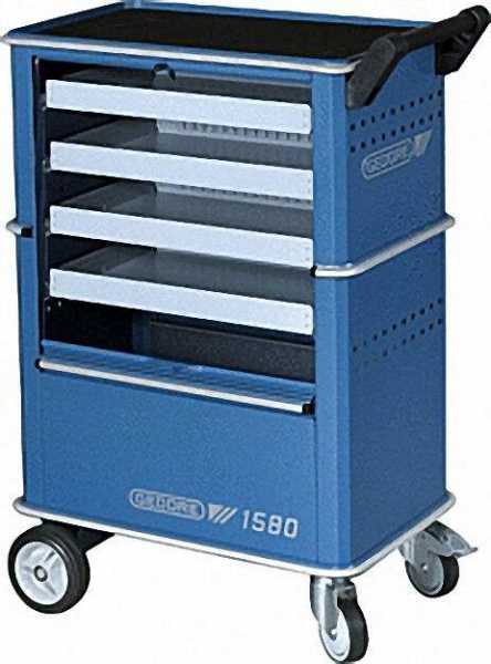 GEDORE Werkzeugwagen mit 4 Schubfächern, Farbe blau Typ 1580