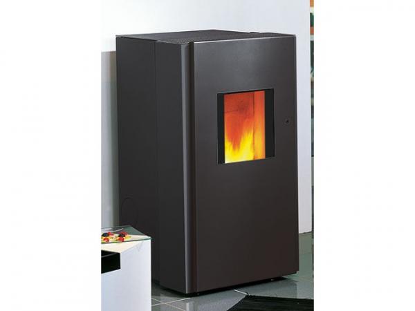 Buderus Pellet-Primärofen Frank SX water+, 2-8 kW, Seitenverkleidung Stahl black, 7736600942