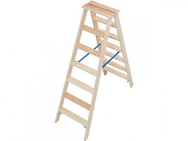 Stufen-DoppelLeiter Holz, Krause 2x8 Stufen, 818454