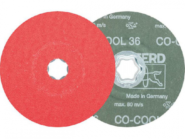 Fiberscheibe Pferd COMBICLICK, d 125 mm, Körnung CO-COOL36