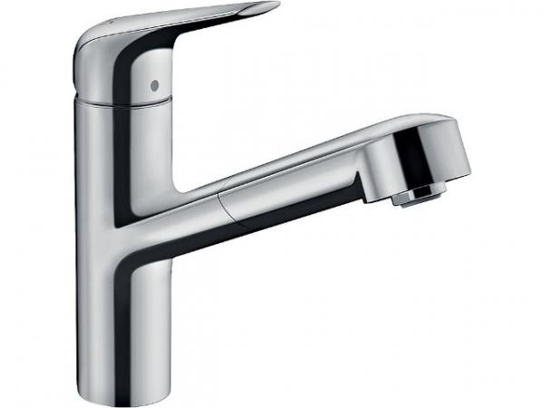 Spültischmischer 150 Hansgrohe M4214-H150 mit herausziehbarer Geschirrbrause + System S-Box