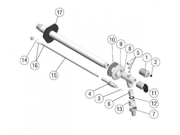 Bediengriff komplett, Pos. 1-3