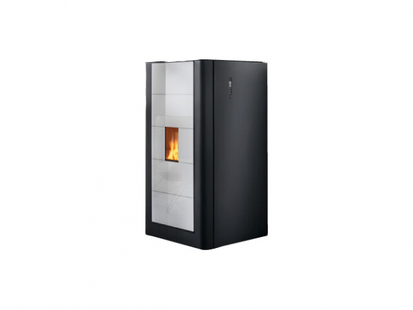 Buderus Pellet-Primärofen ivo.smart, 3-13 kW, Front Glas white, S5 Komfort Steuerung, 7736602712