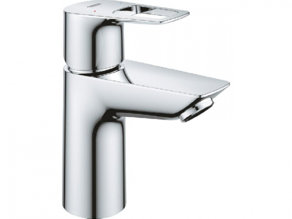 Waschtischmischer Grohe Bauloop, S-Size, chrom PushOpen-Ablauf