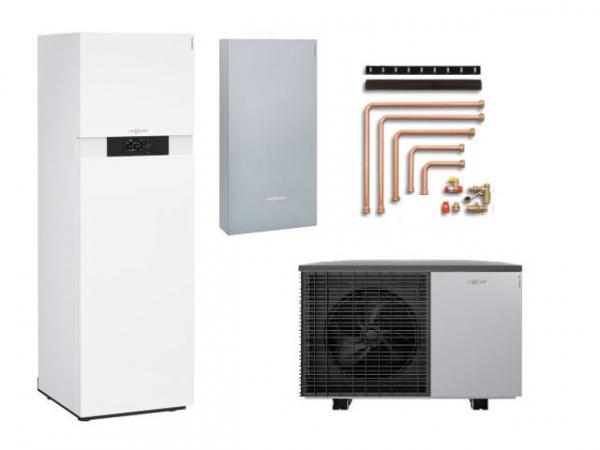 Paket Vitocal 222-S Luft/Wasser-Wärmepumpe Split 5,6kW, AWBT-M-E-AC 221.C08 Anschluss rechts/links, Speicher 220L, Z017634
