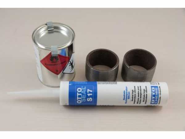WOLF 8900142 Dichtungssatz bestehend aus:2 Pressnippel, 1 Dichtungskittkartusche