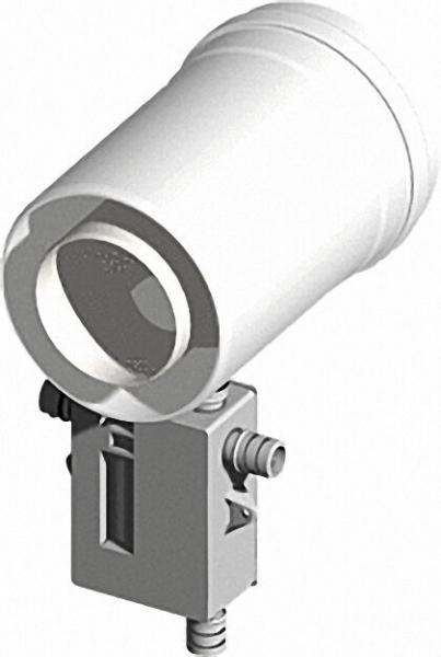 Kunststoff-Abgassystem Kondensatablauf senkrecht und waagrecht mit Siphon-DN 60/100