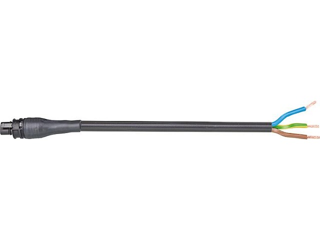 Verbindungsleit. Wieland RST20i3 1,0m, schwarz, H07RN-F 3G1,5mm² 3-pol Verbindungsleit. Wieland RST20i3 1,0m, schwarz, H07RN-F 3G1,5mm² 3-pol