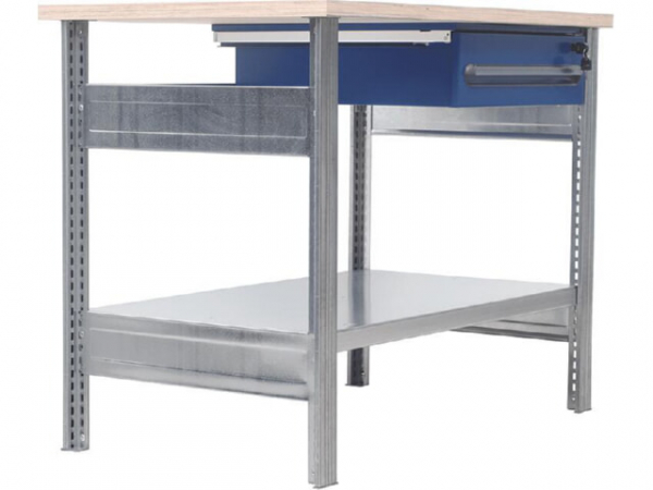 Werktisch, 1 Fachboden, 1 Schublade, B 1100mm, H 880mm, T 700mm