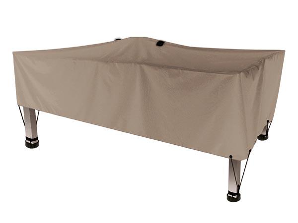 Schutzhülle für Gartentisch Max 220 cm Braungrau 225 x105x60 cm Coct220 Hakensystem